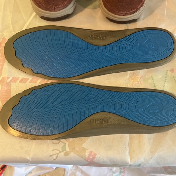 Like New OluKai Lae'ahi Li Kala Aloha Suede Sneaker Shoes Men's Sz  13M. - Picture 12 of 16